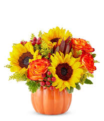 Fall Pumpkin Arrangement